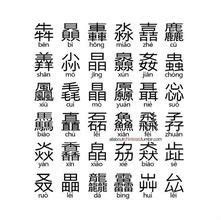 品字形的字|品象形字典